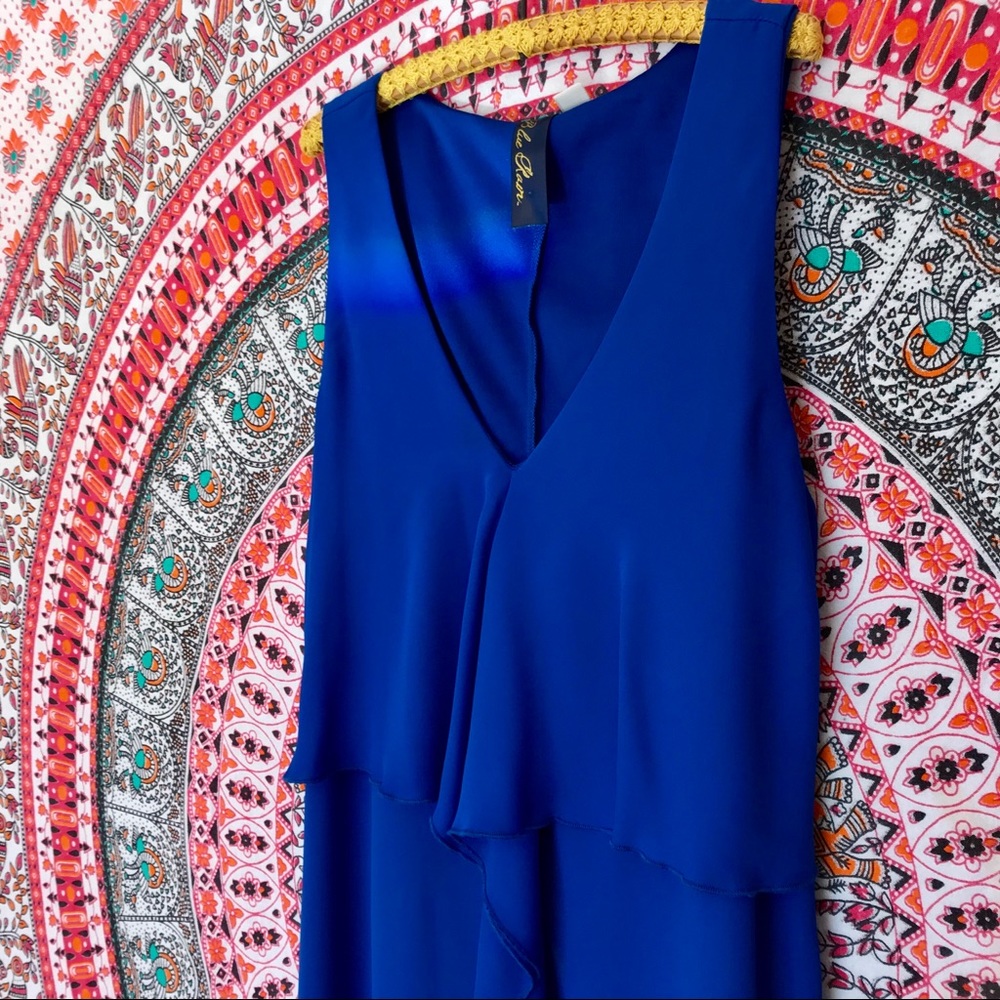 🦋 Slip On Ruffle Dress in Ocean Blue - Picture 8 of 8